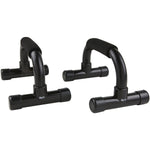 Gofit Black Push-up Bars, Black, 2/Pair (GF-PUB)