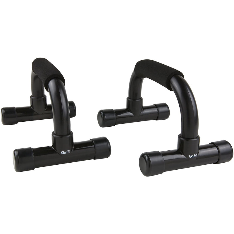 Gofit Black Push-up Bars, Black, 2/Pair (GF-PUB)