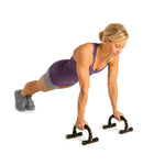 Gofit Black Push-up Bars, Black, 2/Pair (GF-PUB)