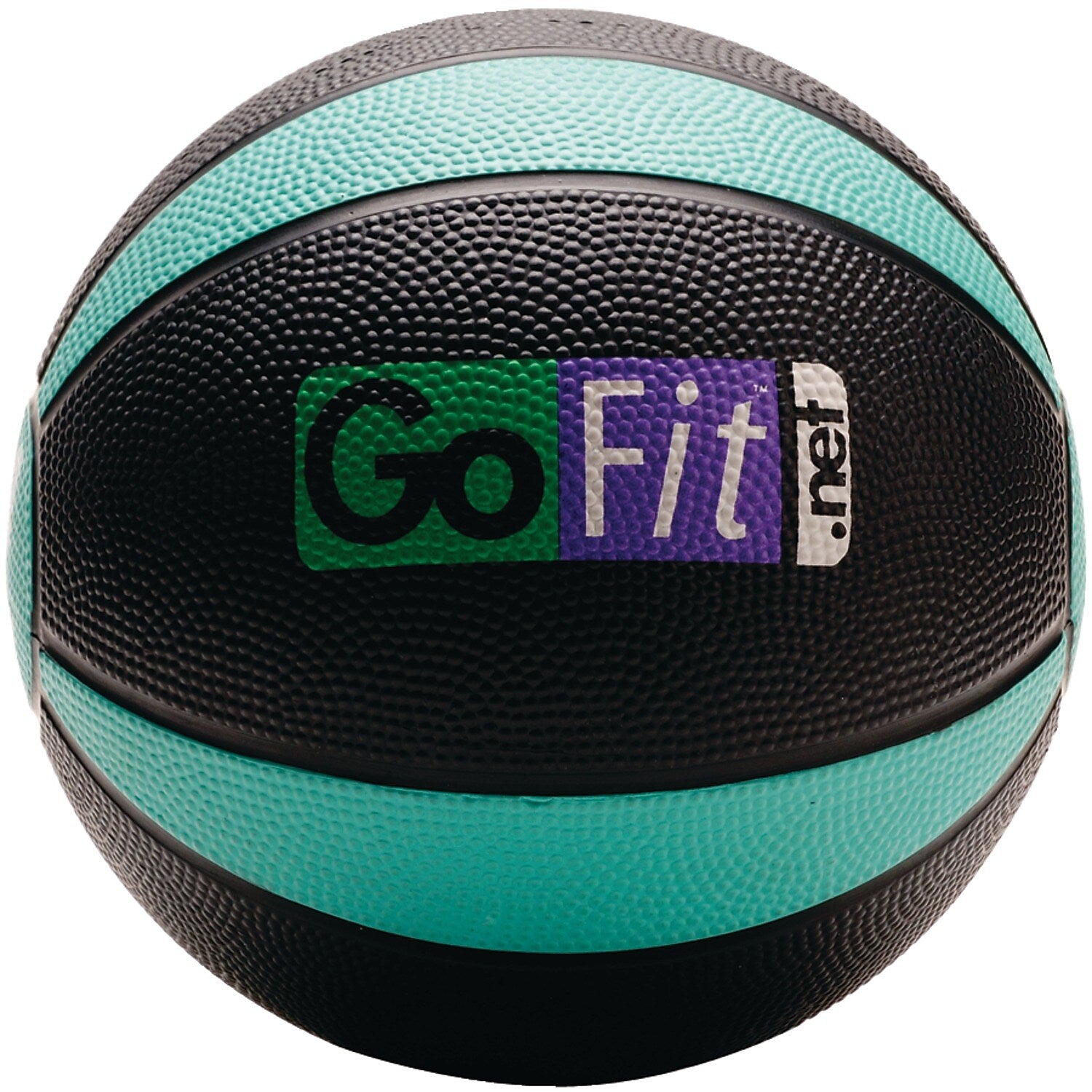 Gofit Medicine Ball, Black/Green (GF-MB4)