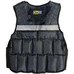 Gofit Black Unisex Adjustable 20lb. Weighted Vest, Black (GF-WV20)