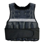 Gofit Black Unisex Adjustable 20lb. Weighted Vest, Black (GF-WV20)