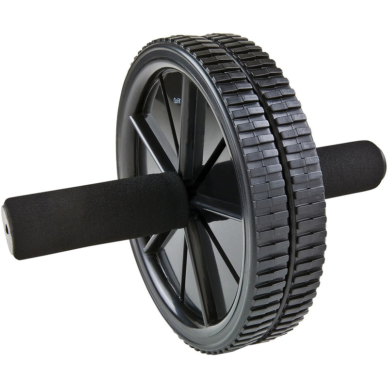 Gofit Black Deluxe Exercise Wheel, Black (GF-DEW)
