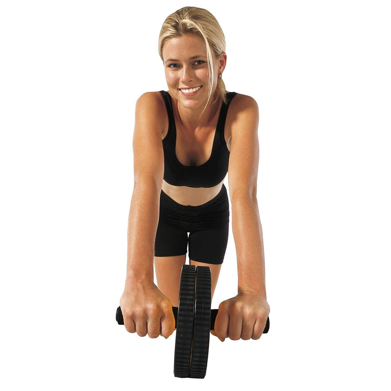 Gofit Black Deluxe Exercise Wheel, Black (GF-DEW)