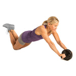 Gofit Black Deluxe Exercise Wheel, Black (GF-DEW)