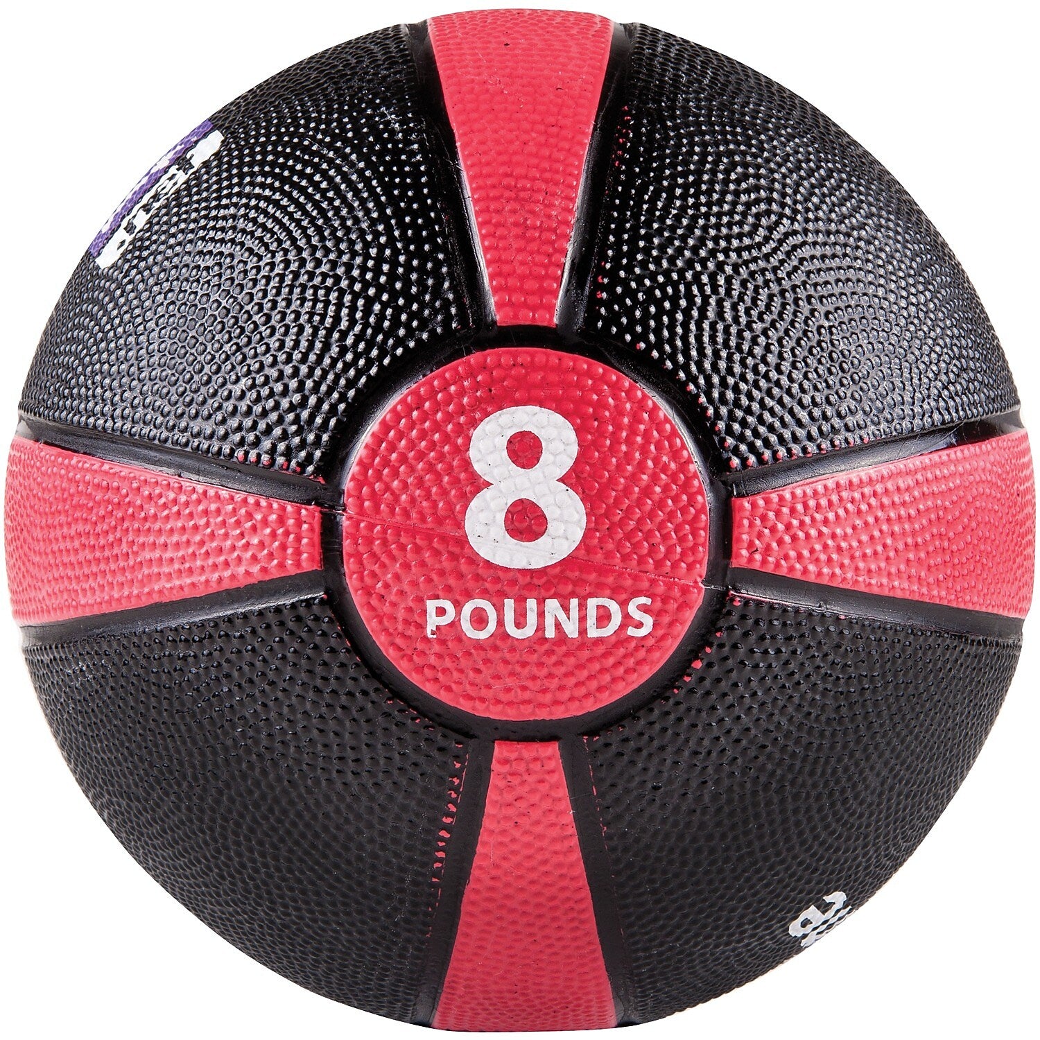 Gofit Medicine Ball, Black/Red (GF-MB8)