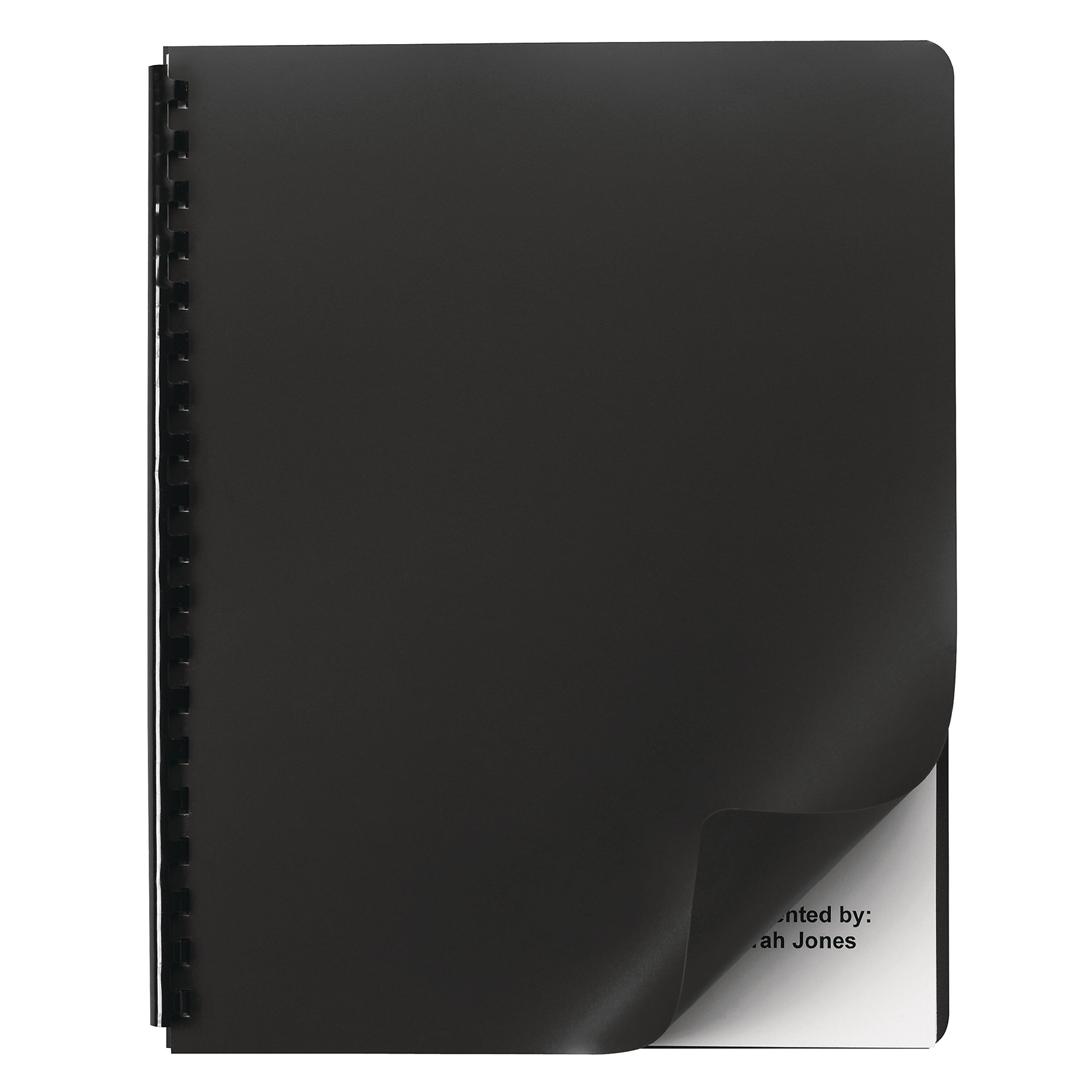 Swingline GBC Solids Standard Presentation Covers, 8-3/4" x 11-1/4", Black, 25/Pack (25703)
