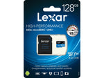 Lexar High-Performance 633x 128GB microSDXC Memory Card with Adapter, Class 10, UHS-I (LSDMI128BBNL633)