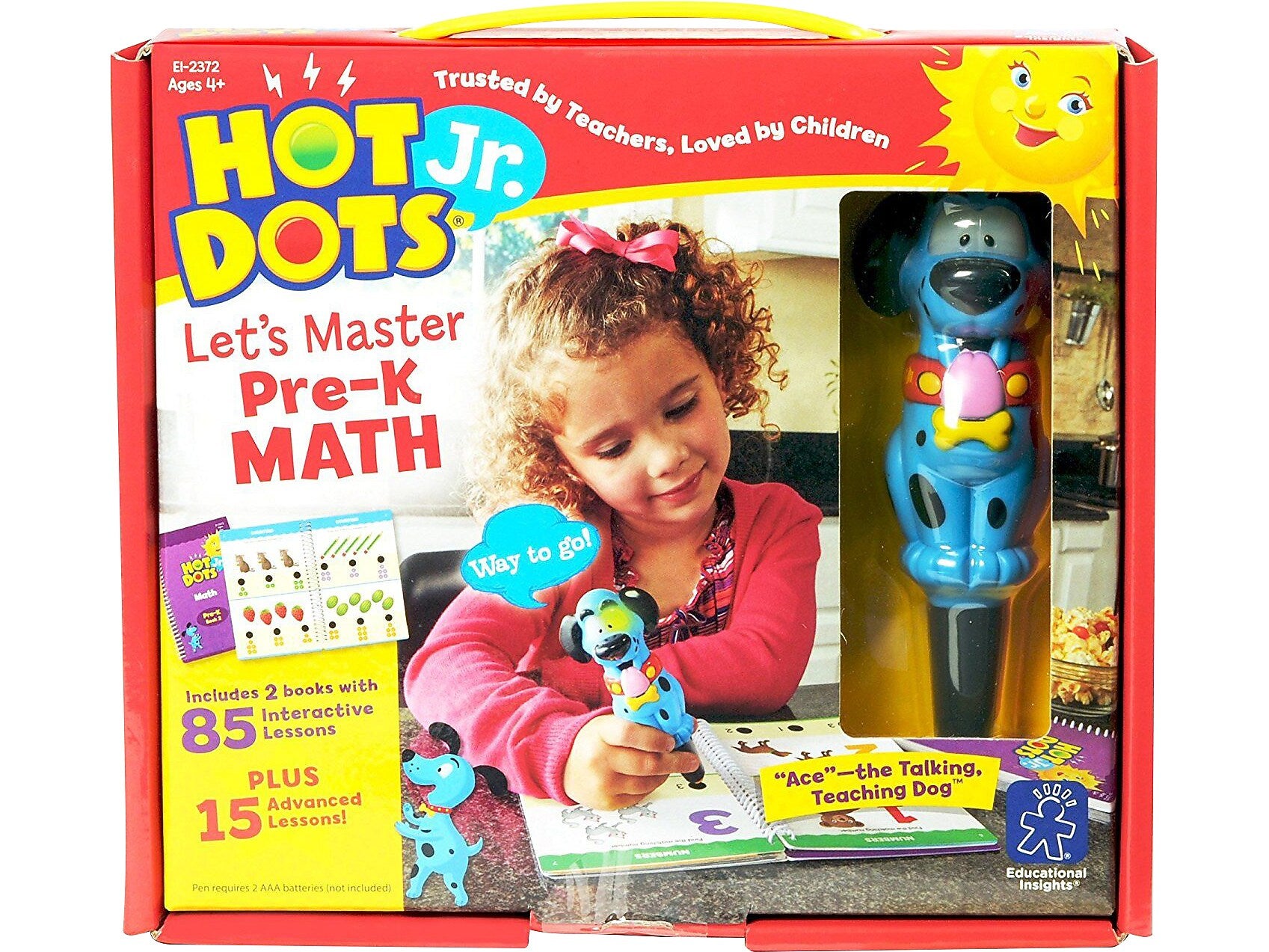 Educational Insights Hot Dots Jr. Let's Master Pre-K Math Set, 4-5 Ages (EI-2372)