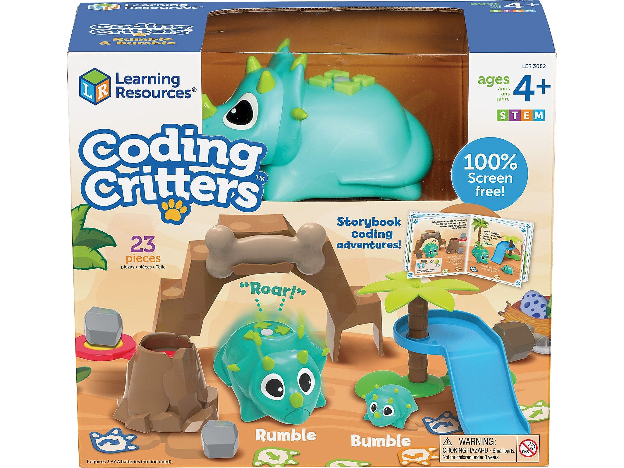Learning Resources Coding Critters Rumble & Bumble, 23 Pieces/Set (LER3082)