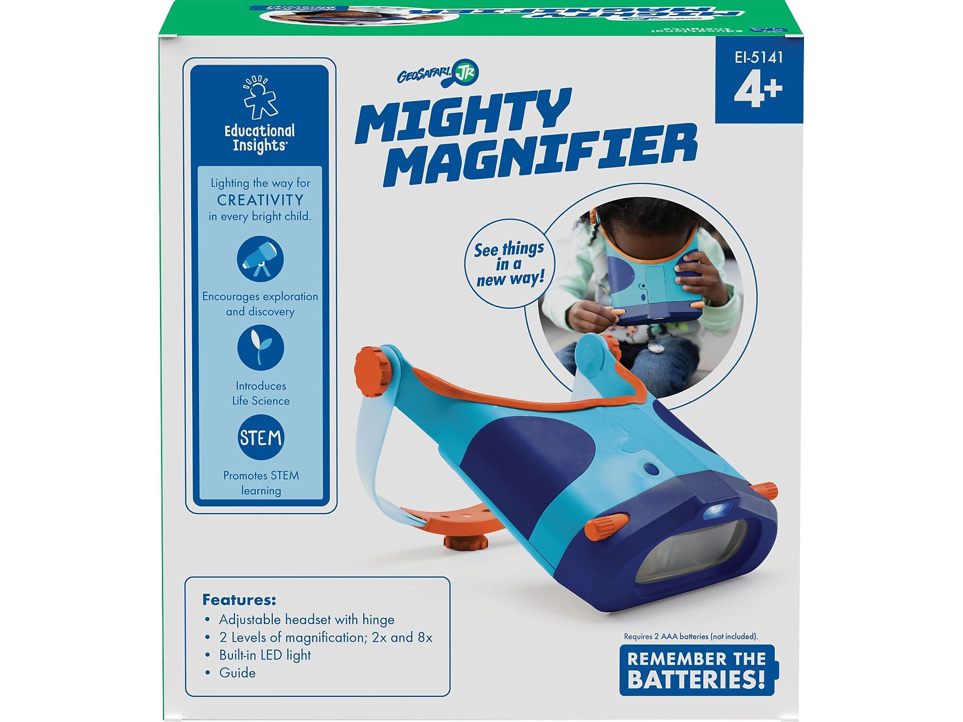 Educational Insights GeoSafari Jr. Mighty Magnifier, Multicolor (5141)