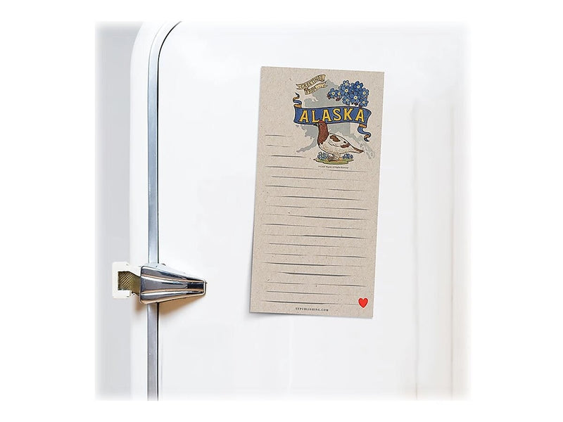 TF Publishing Alaska Memo Pad, 4" x 8", Multicolor, 26 Sheets/Pad, 1 Pad/Pack (99-ALASMP)
