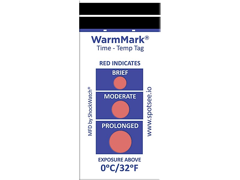 WarmMark Short-Run 0°C/32°F Chemical Temperature Indicator, 100/Pack (WM 0/32)
