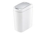 Nine Stars Plastic Sensor Trash Can, White, 1.85 gal. (DZT-7-2s)