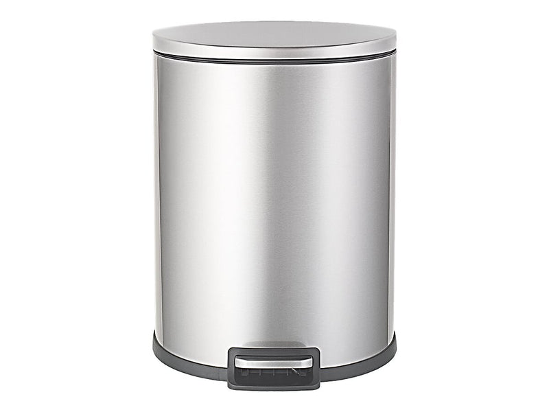 Nine Stars Stainless Steel Step Trash Can, 13.21 gal., Silver (SOT-50-3)
