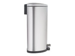 Nine Stars Stainless Steel Step Trash Can, 13.21 gal., Silver (SOT-50-3)