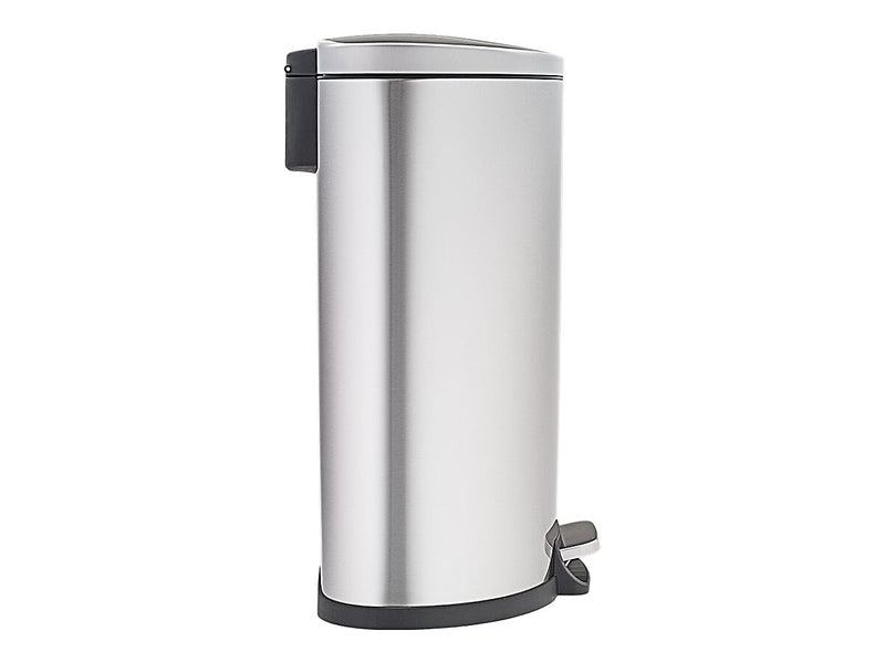 Nine Stars Stainless Steel Step Trash Can, 13.21 gal., Silver (SOT-50-3)