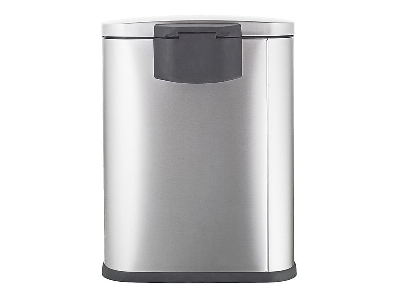 Nine Stars Stainless Steel Step Trash Can, 13.21 gal., Silver (SOT-50-3)