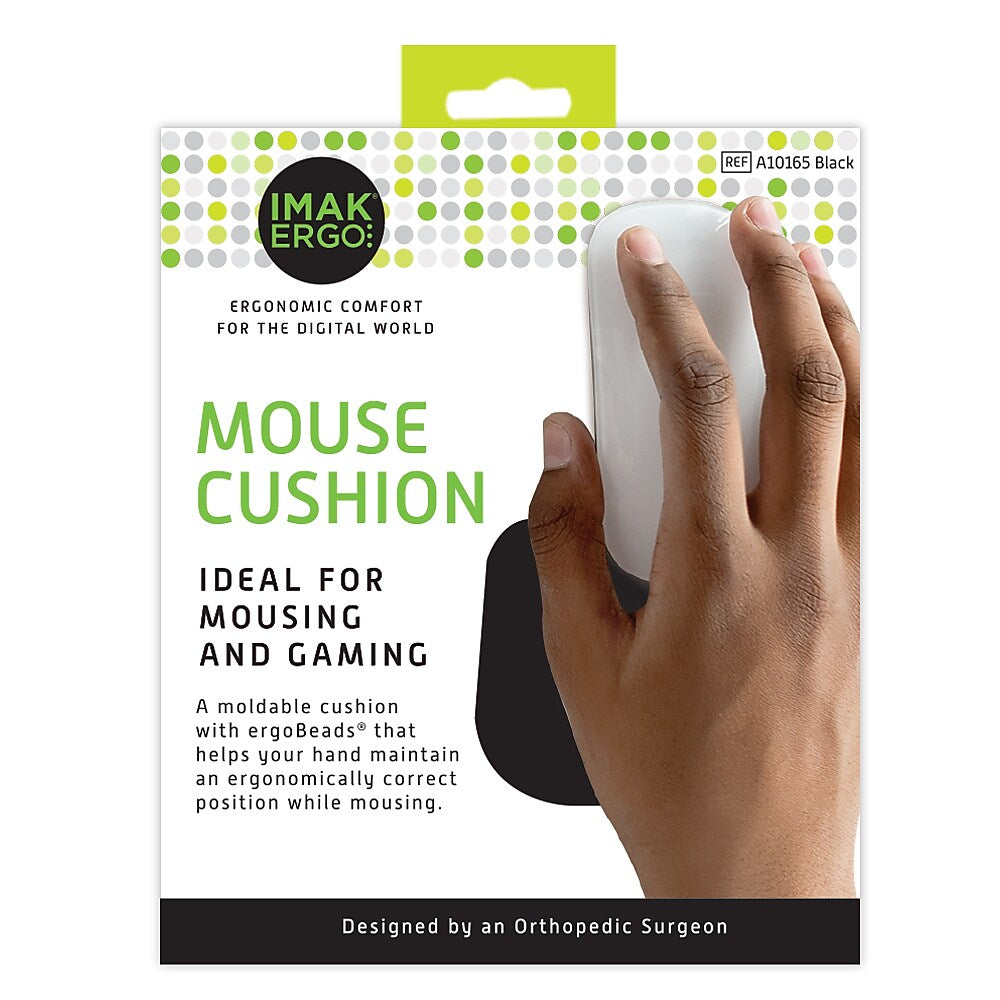 IMAK Cushion Ergobeads Wrist Rest, Black (A10174)