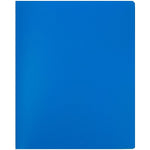 JAM Paper Heavy Duty 10-Pocket Plastic Folder Organizer, Blue, 2/Pack (389MP10BUJ)