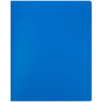 JAM Paper Heavy Duty 4-Pocket Plastic Folder Organizer, Blue, 72/Pack (389MP4bua)