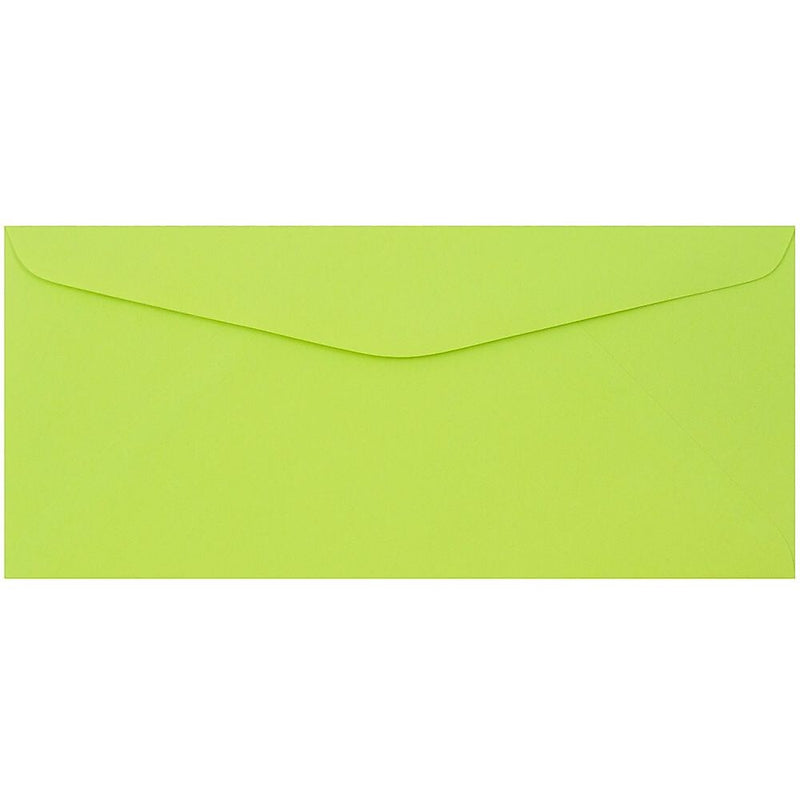 JAM Paper #9 Business Envelope, 3 7/8" x 8 7/8", Ultra Lime Green, 50/Pack (1532898I)