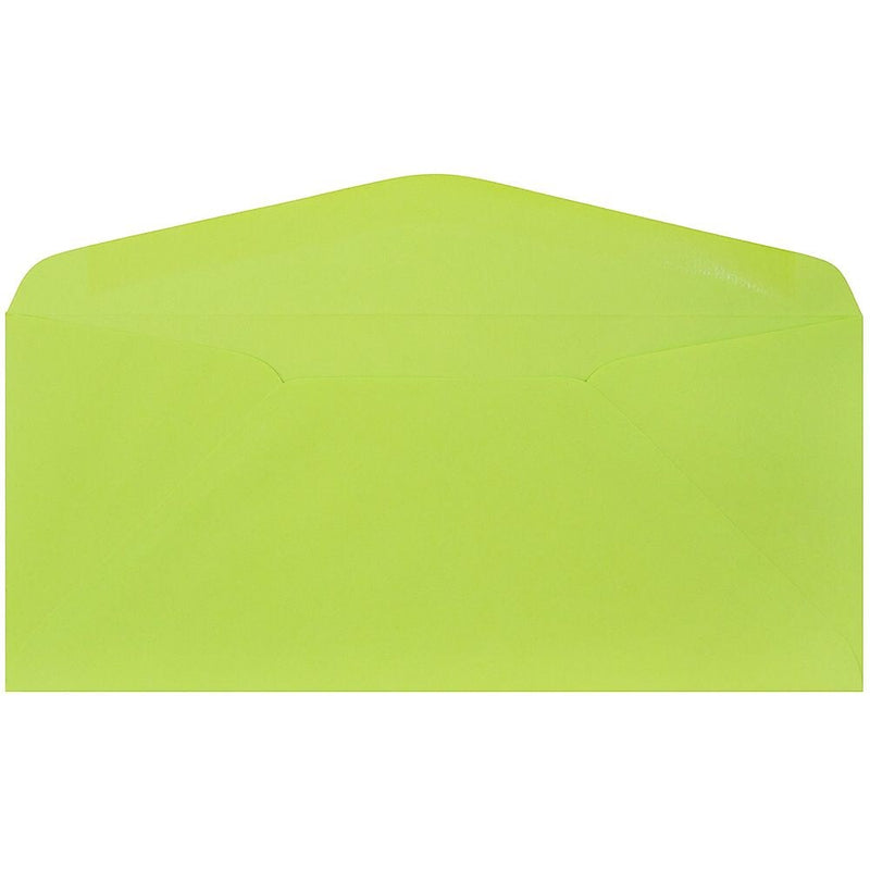 JAM Paper #9 Business Envelope, 3 7/8" x 8 7/8", Ultra Lime Green, 50/Pack (1532898I)