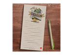 TF Publishing Oregon Memo Magnet Pad, 4" x 8", Line Ruled, Kraft, 52 Sheets/Pad, 1 Pad/Pack (99-OREGMP)