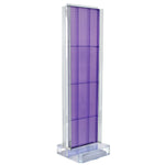 Azar Two-Sided Pegboard Floor Display, 16"W x 60"H, Purple (700778-PUR)
