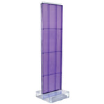 Azar Two-Sided Pegboard Floor Display, 16"W x 60"H, Purple (700770-PUR)