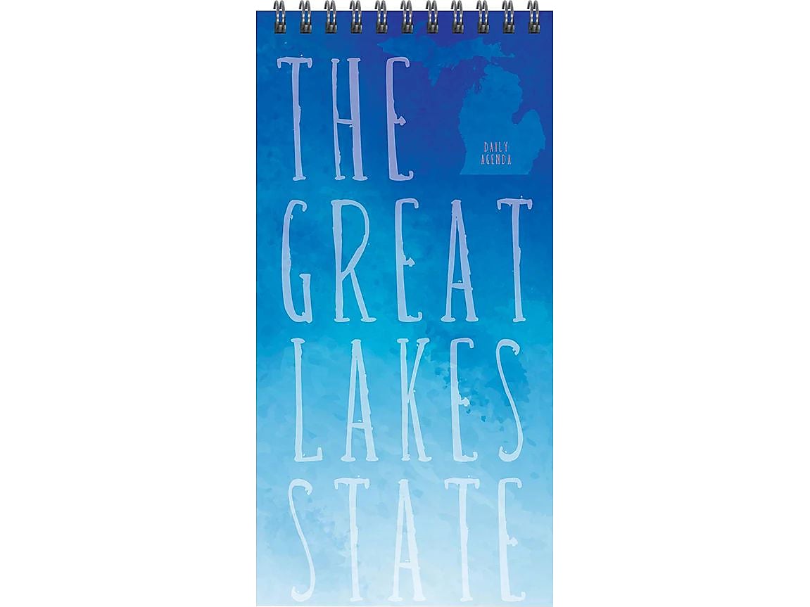 TF Publishing Michigan Daily Agenda 4" x 8.5" Planner, Aquamarine (99-MICHDA)