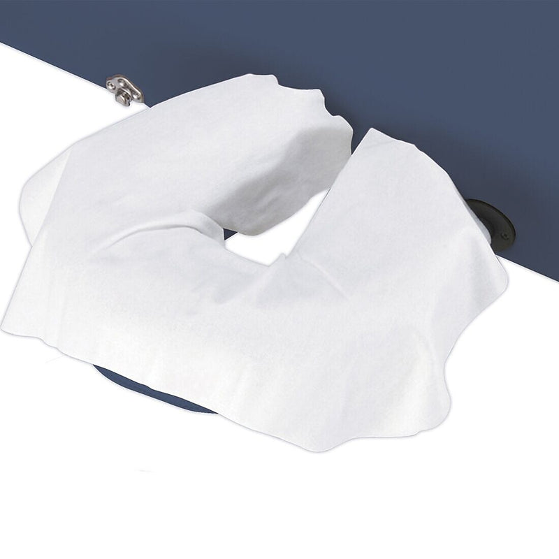 Master Massage Natural White Disposable Face Pillow Covers, 100/Pack (94106）