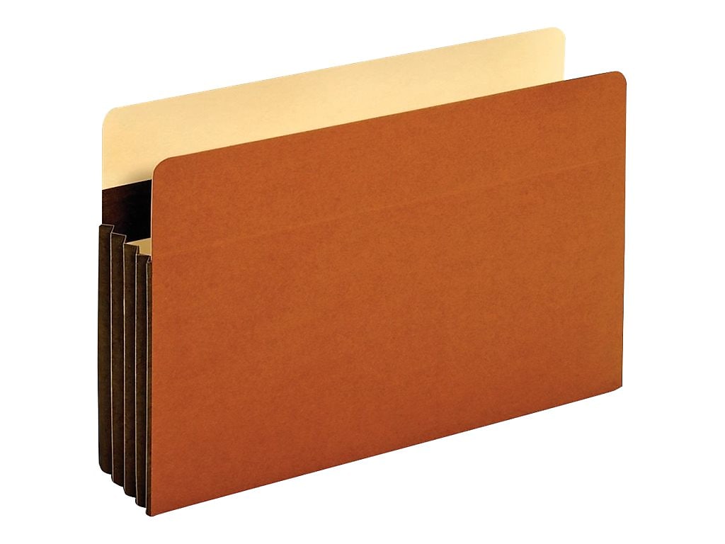 Tyvek Heavy Duty Reinforced File Pockets, 3.5" Expansion, Legal Size, Brown, 10/Box (C1526EHD-10)