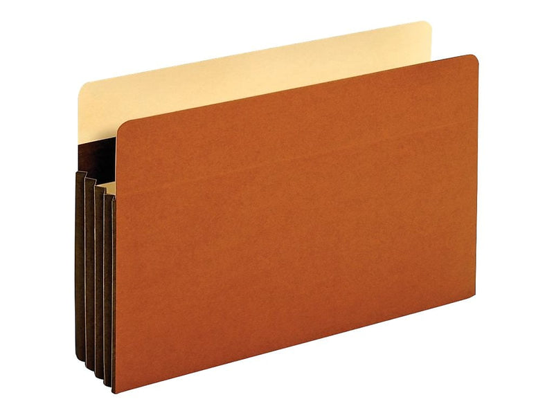 Tyvek Heavy Duty Reinforced File Pockets, 3.5" Expansion, Legal Size, Brown, 10/Box (C1526EHD-10)