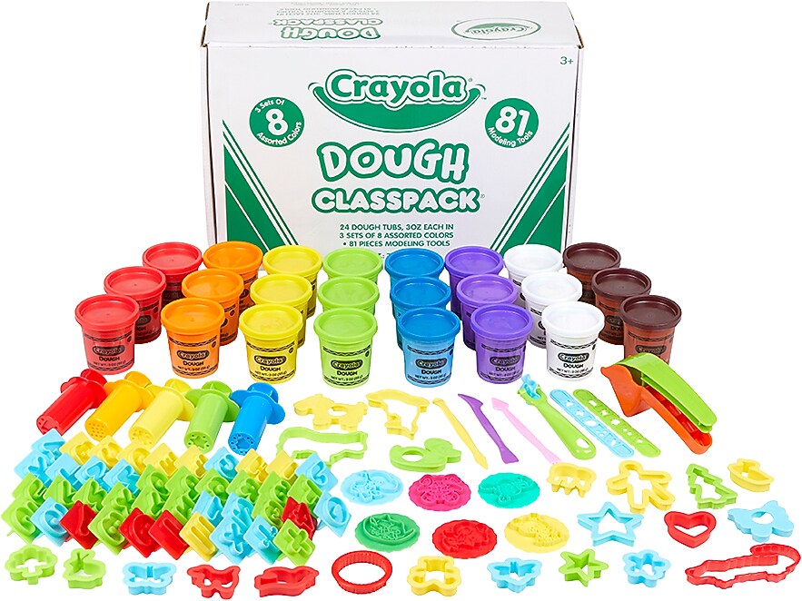 Crayola Molding Dough Craft Kit, Assorted Colors, 105/Box (57-0172)