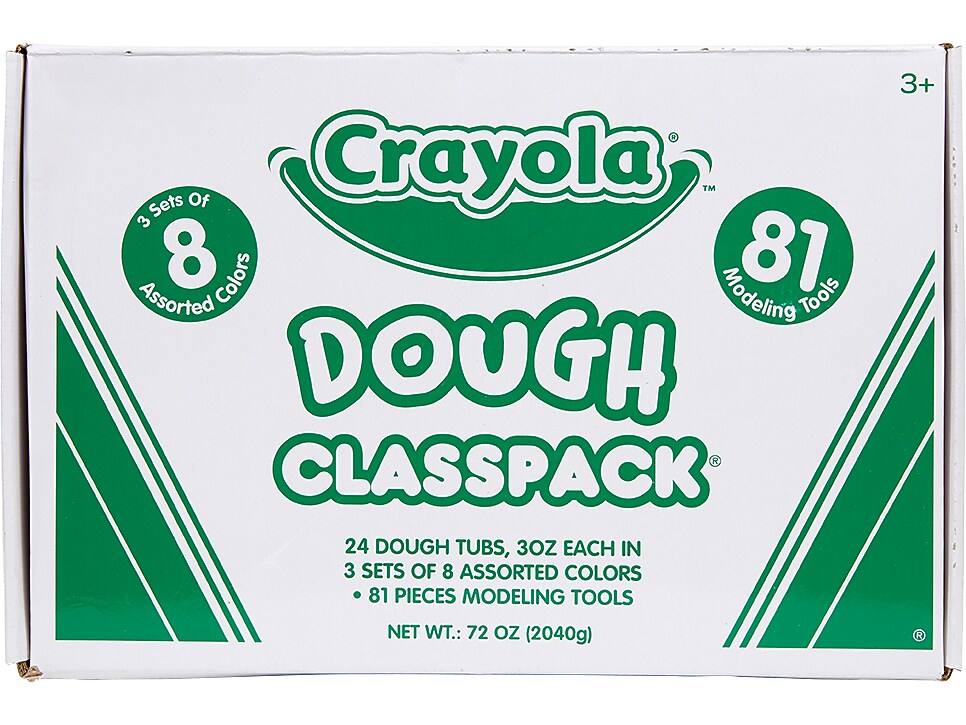 Crayola Molding Dough Craft Kit, Assorted Colors, 105/Box (57-0172)