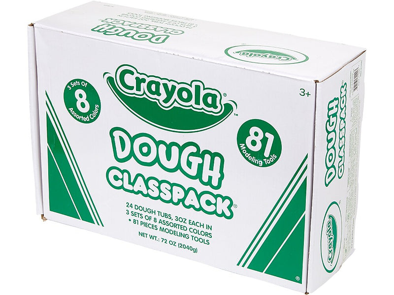 Crayola Molding Dough Craft Kit, Assorted Colors, 105/Box (57-0172)