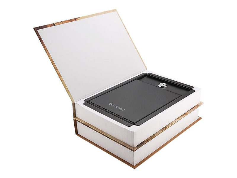 BARSKA Paris and London Dual Steel Book Safe with Key Lock, 0.07 cu. ft. (CB12470)