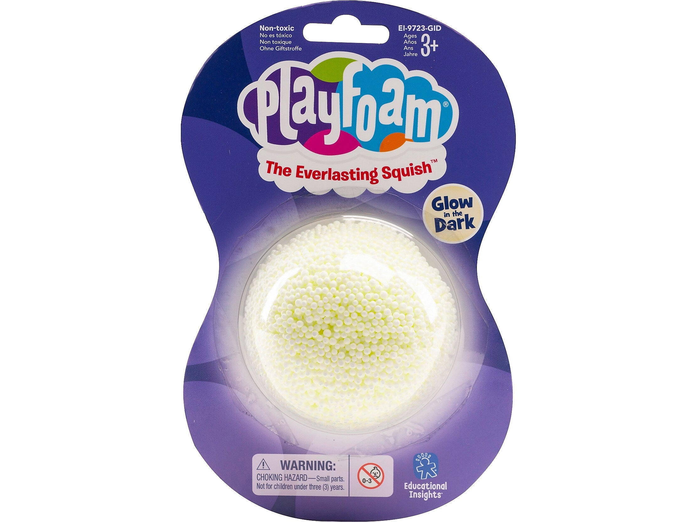 Playfoam Jumbo Pod Glow-in-the-Dark, Light Yellow, 12/Set (9723)