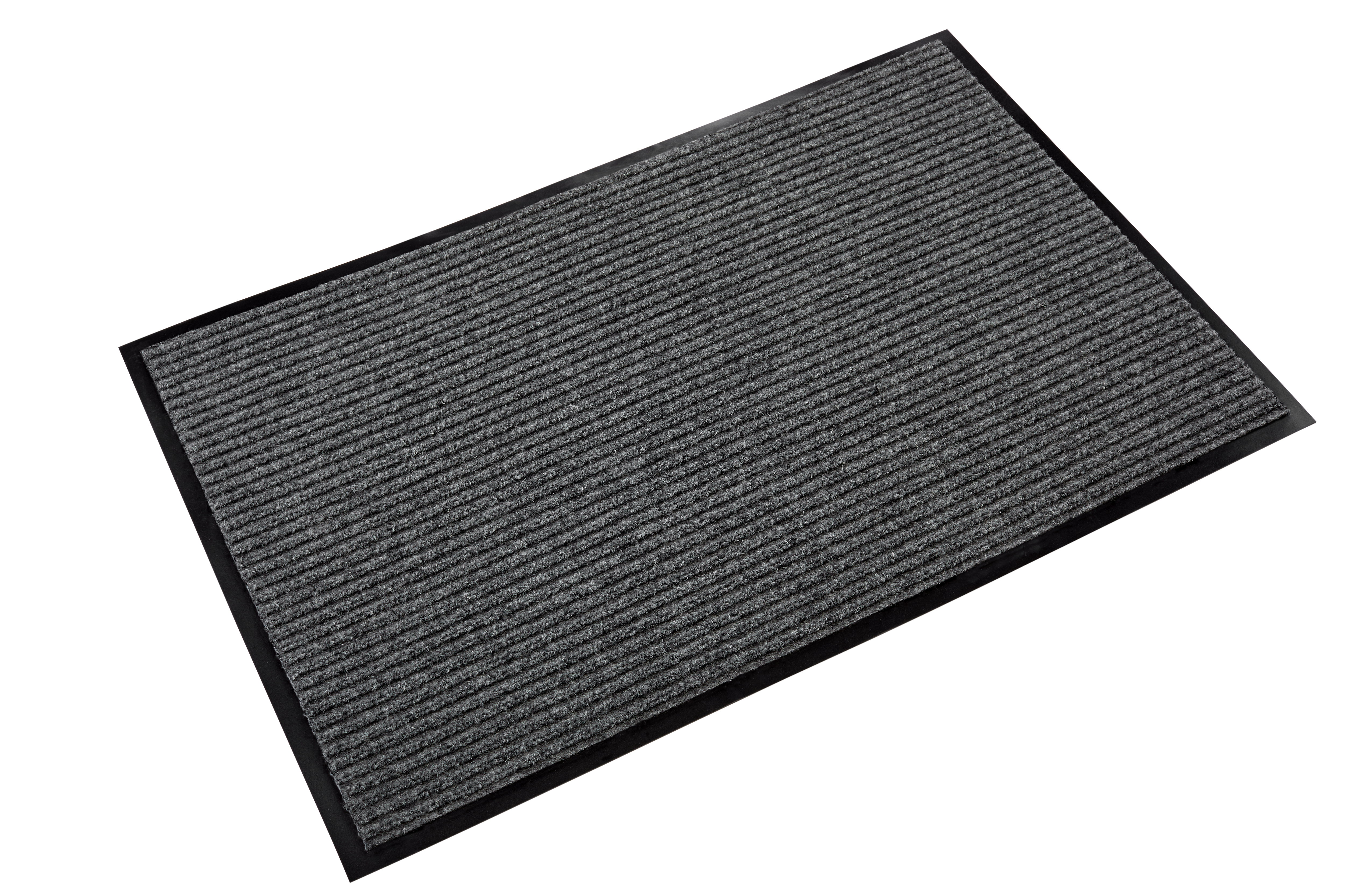 Crown Needle-Rib Wiper/Scraper Floor Mat, 36" x 60", Gray (CWNNR0035GY)