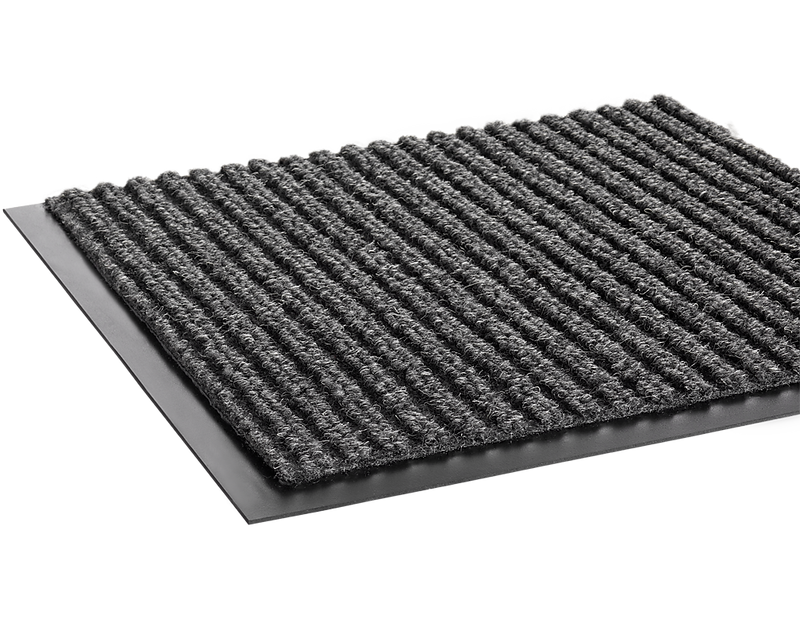 Crown Needle-Rib Wiper/Scraper Floor Mat, 36" x 60", Gray (CWNNR0035GY)