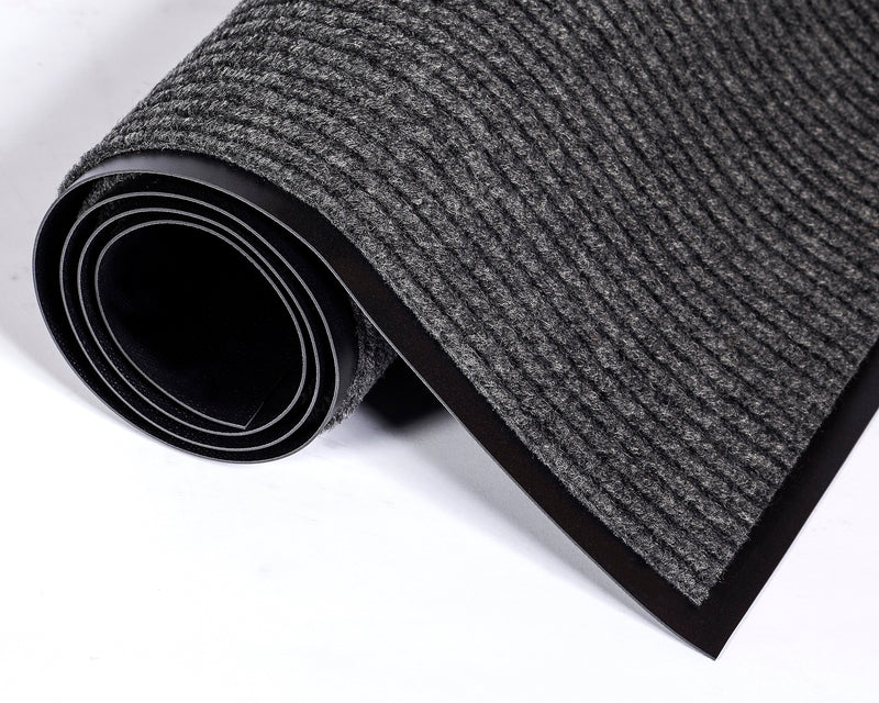 Crown Needle-Rib Wiper/Scraper Floor Mat, 36" x 60", Gray (CWNNR0035GY)