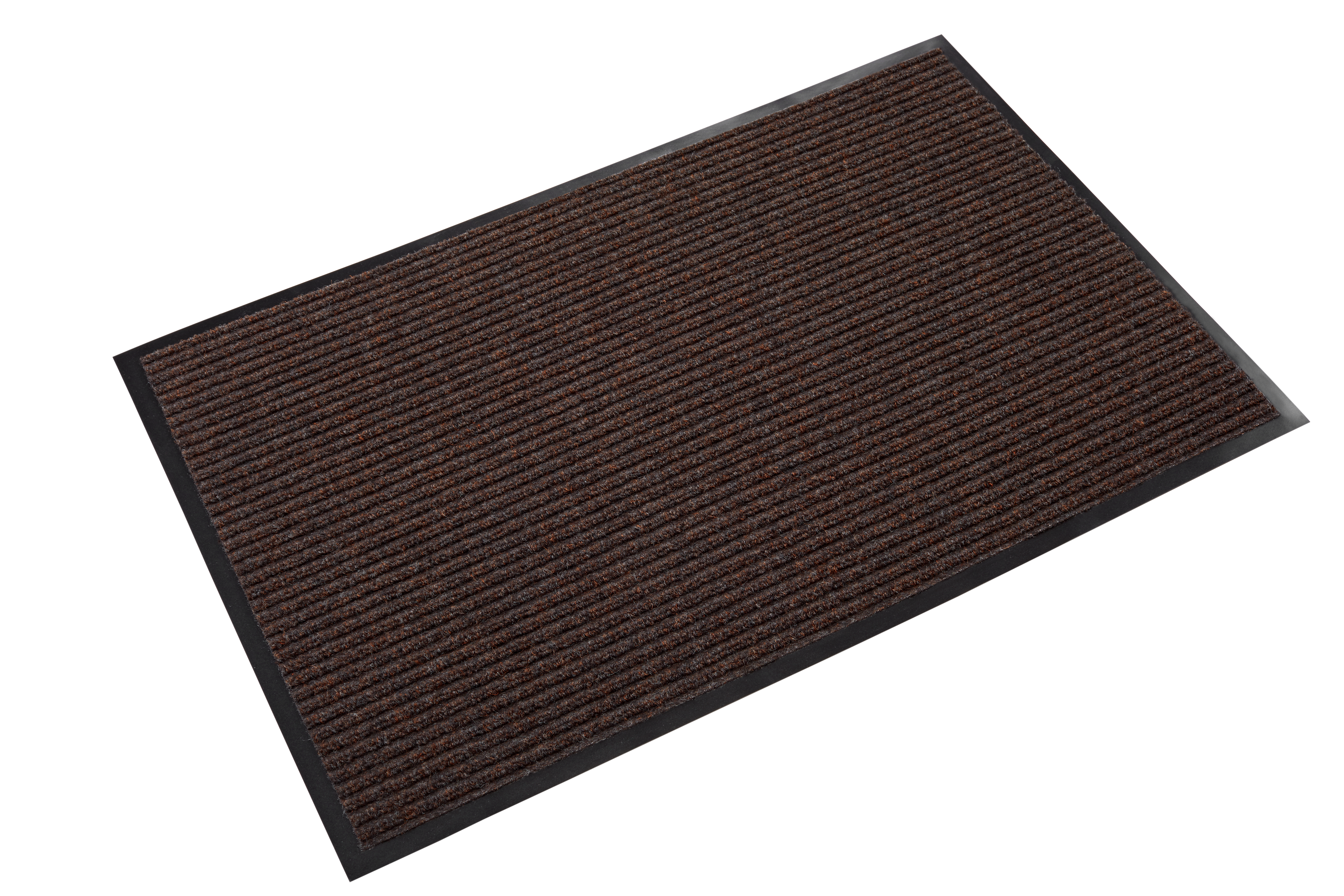 Crown Needle-Rib Wiper/Scraper Floor Mat, 36" x 120", Brown (CWNNR0310BR)