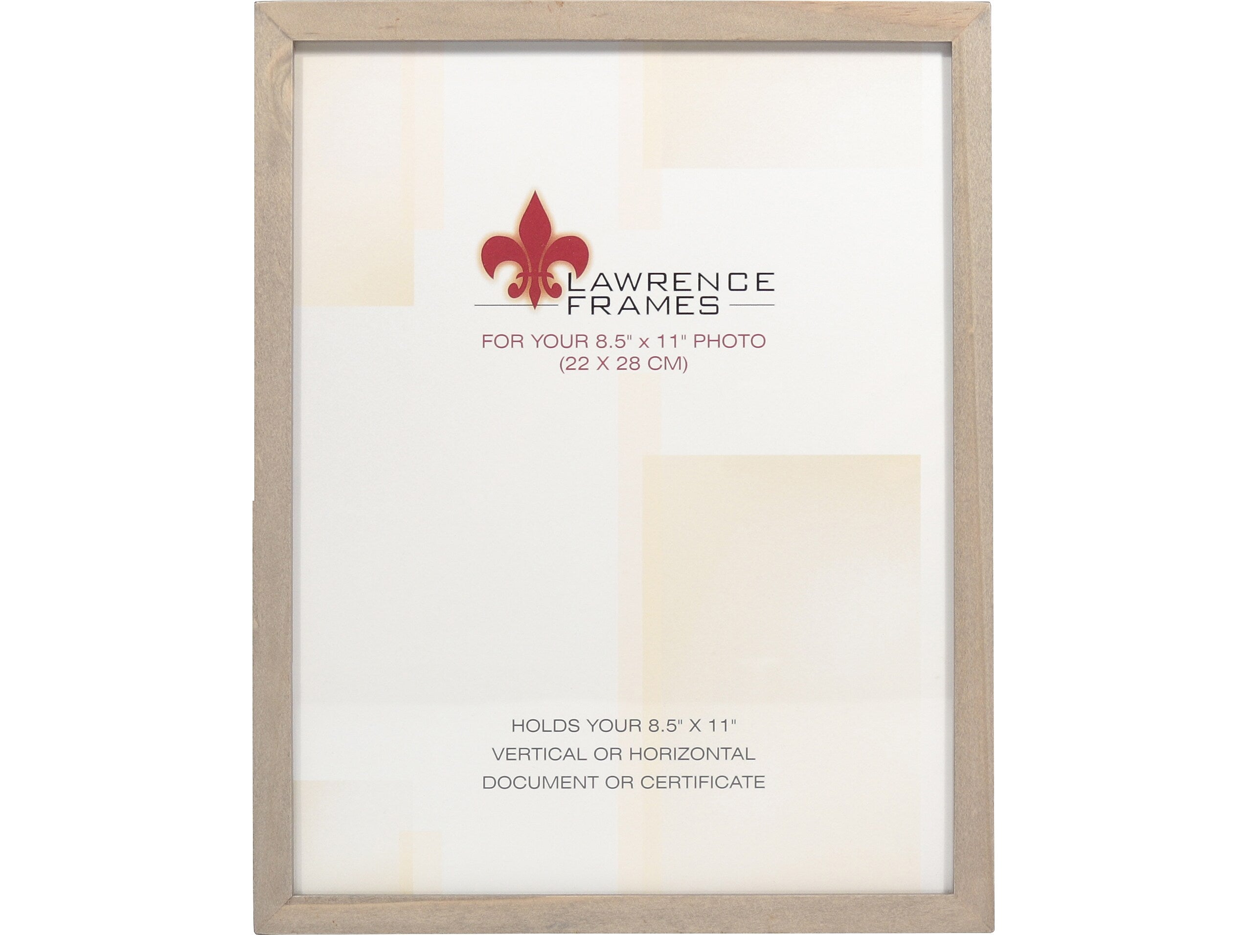 Lawrence Frames Gallery Wood Picture Frame, Light Gray (756181)