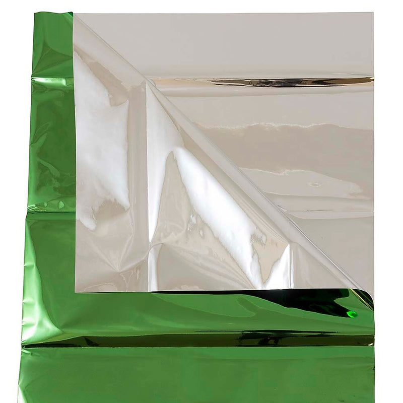JAM Paper 20" x 26" Tissue Paper, Green Mylar, 3 Sheets/Pack (1172413)