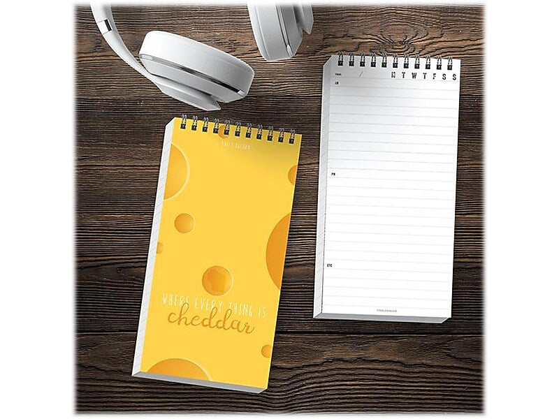 TF Publishing Wisconsin 4" x 8.5" Planner, Cheddar Cheese (99-WISCDA)