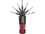 Apollo Tools Mr. 7 Hands Multicomponent Screwdriver Tool, Red/Black (DT1019)