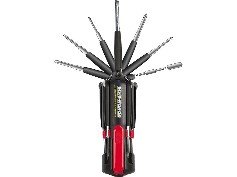 Apollo Tools Mr. 7 Hands Multicomponent Screwdriver Tool, Red/Black (DT1019)