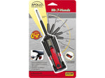 Apollo Tools Mr. 7 Hands Multicomponent Screwdriver Tool, Red/Black (DT1019)