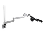 StarTech Wall Mounted Computer Workstation - Articulating Monitor Arm Adjustable, Up to 30", Silver (WALLSTSI1)